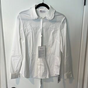 RED Valentino White Blouse Classic Tailored Design